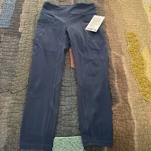 Brand new Lululemon time to sweat crop size 4 compression pants